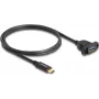DeLOCK SuperSpeed USB 10 Gbps kabelis USB Type-C vīrišķais uz USB Type-A sievišķo 1 m melns