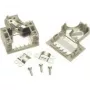 Harting D-SUB korpuss, 9 kontakti, plastmasa, 45°, pelēks 09 67 009 0573