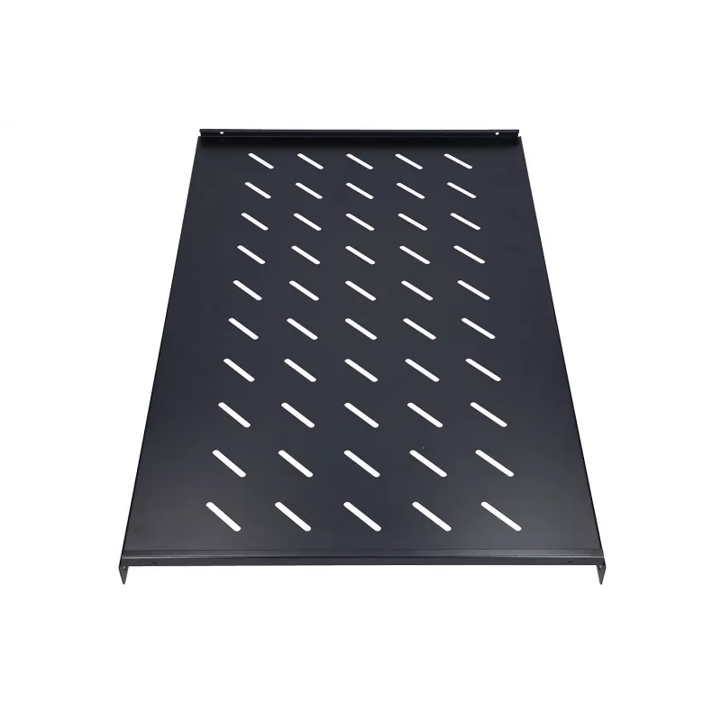 Plaukts Rack Extralink 1U 750mm Melns 1000mm dziļiem skapjiem
