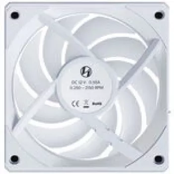120mm bezvadu reversais PC ventilators Lian Li UNI FAN CL, balts, modelis 12RCL1W3W