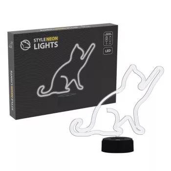 Manta SNL80WH LED dekoratīvā lampa ar kaķi, balta