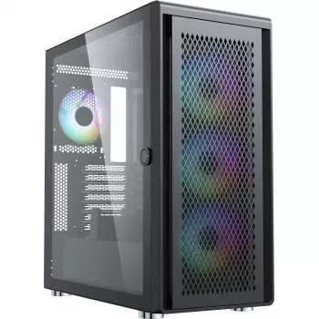 PC korpuss Silentware Air 100 Black – vidējais tornis, ATX saderīgs, melns