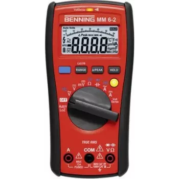 Benning MM 6-2 + SDT 1 rokas multimetrs digitāls CAT III 1000 V, CAT IV 600 V, displejs (skaitījumi): 6000 (044087)