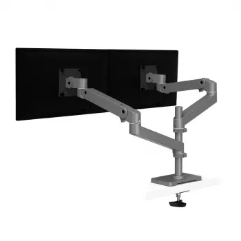Ergotron LX Pro Montāžas Komplekts (Divroku) - 2 LCD Ekrāniem - Perforētas Plāksnes Stiprinājums - Alumīnijs - Tumši Pelēks - Ekrāna Izmērs: līdz 61 cm (līdz 24 collām)