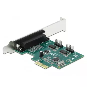 DeLOCK PCIe 1.1 Low-Profile adaptera karte - 1x paralēlais ports + 2x RS-232 seriālais ports (90413)