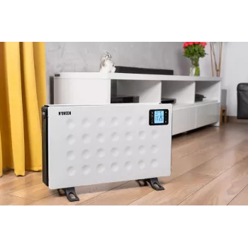 Konvektora elektriskais sildītājs NOVEEN CH8000 — 2000 W, 3 jaudas līmeņi, taimeris, tālvadības pults, balts