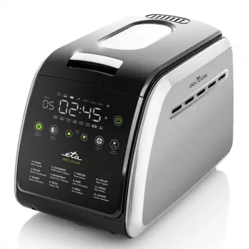 Maizes cepējs ETA Delicca II ETA714990030, 850 W, 12 programmas, melns/nerūsējošs tērauds