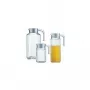 Stikla krūze Esmeyer Quadro 1,7 L, augstums 256 mm, ar baltu plastmasas vāku