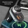Brīvroku komplekts Awei C-843 Bluetooth 5.0 ar FM raidītāju, USB un USB-C savienojumiem
