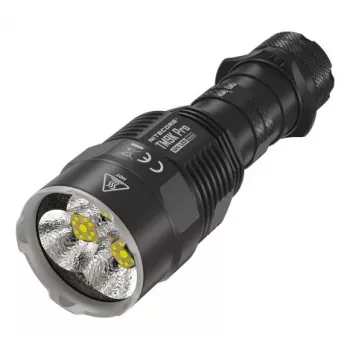 Rokas lukturītis Nitecore TM9K PRO — 9900 lm, USB uzlādējams, IP68, 133 mm, 227 g, alumīnijs, melns