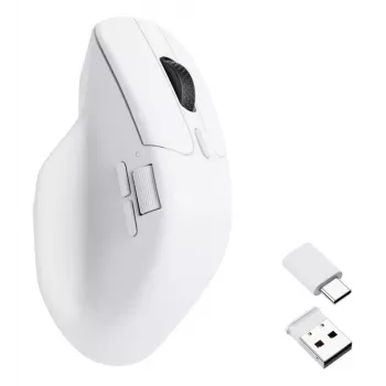 KEYCHRON M6 (1000Hz) balta bezvadu pele
