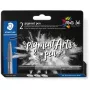 Filtspalvīši Staedtler Pigment Arts Intensiv Pen Melni 2 gab.