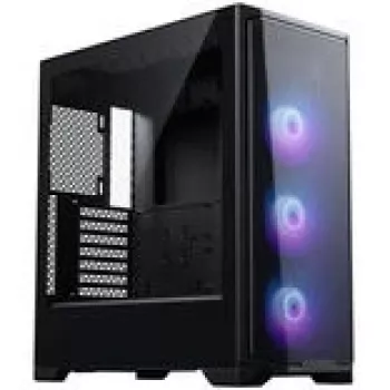PHANTEKS Eclipse G370A korpuss, Midi-Tower, SSI-EEB, RGB, rūdīts stikls - iekļauti 3x 120 mm ventilatori, melns