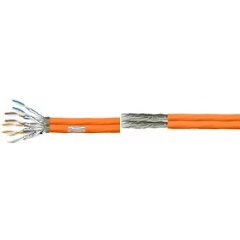 LogiLink Professional - Lentes kabelis - 100 m - 7,5 mm - SFTP, PiMF - Cat.7 neekranēts kabelis - Halogēnu nesaturošs, izturīgs, Duplex - oranžs