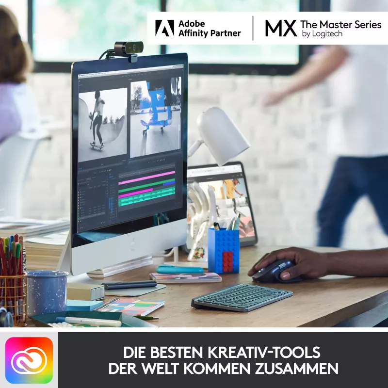 Logitech MX Keys Mini Minimālistiska bezvadu apgaismota tastatūra - ROZĀ - CENTRAL (DE)