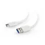 USB kabelis Cablexpert CCP-USB3-AMCM-W-10, 3 m, balts
