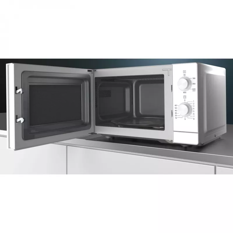 Siemens iQ300 FF020LMW0 mikroviļņu krāsns, balta, solo, 20 L, 800 W