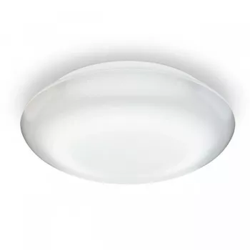 Griestu lampa Steinel DL Vario Quattro PRO S — apaļa LED lampa 14 W, balta, 310×69 mm, iebūvēts kustības sensors