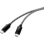 Renkforce USB 2.0 savienojuma kabelis [1x USB 2.0 C spraudnis - 1x USB 2.0 C spraudnis] 3,00 m Melns/Balts (RF-4598412)