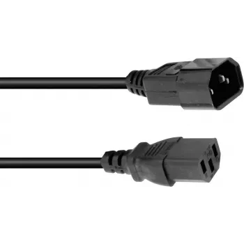 Pagarinātāja kabelis Omnitronic Kaltgeräte 3x1.5 mm², 10 m, melns