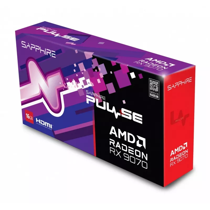 SAPPHIRE PULSE Radeon RX 9070 16GB GDDR6 grafiskā karte