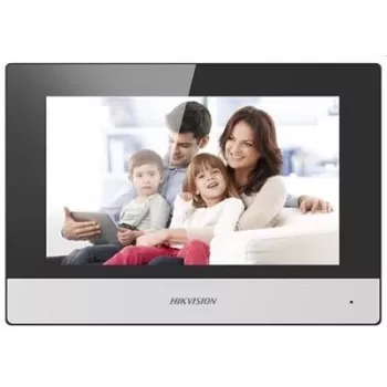 Video domofons Hikvision DS-KH6320-TE1, 7 collu skārienekrāns, PoE, 1024×600, MicroSD līdz 32GB, Ethernet, Linux