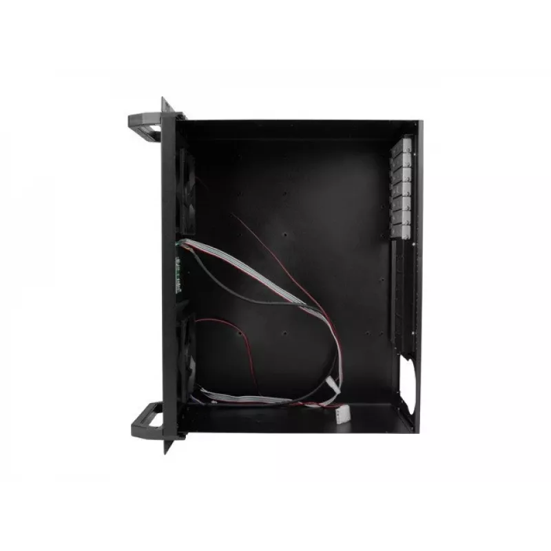 Rack korpuss LANBERG SC01-3504-10B, 1x 3.5 collu + 1x 2.5 collu vietas, 7 paplašinājuma sloti, 2x 120mm priekšējie ventilatori, USB 2.0