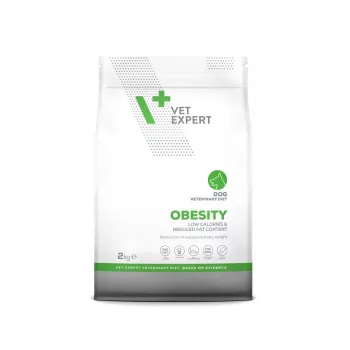 Sausā suņu barība VETEXPERT Veterinary Diet Obesity 2 kg — svara kontrole pieaugušiem suņiem, mājputni, olbaltumvielas 30%, tauki 6.5%
