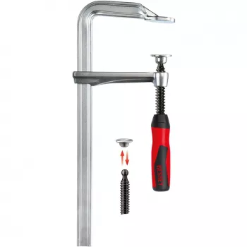 F-skava BESSEY GZ30-2K 30 cm Melna Sarkana Nerūsējošais tērauds