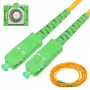 Šķiedras optikas patchcord Extralink SC/APC–SC/APC vienmodas G.652D 3 mm simplekss, 1 m