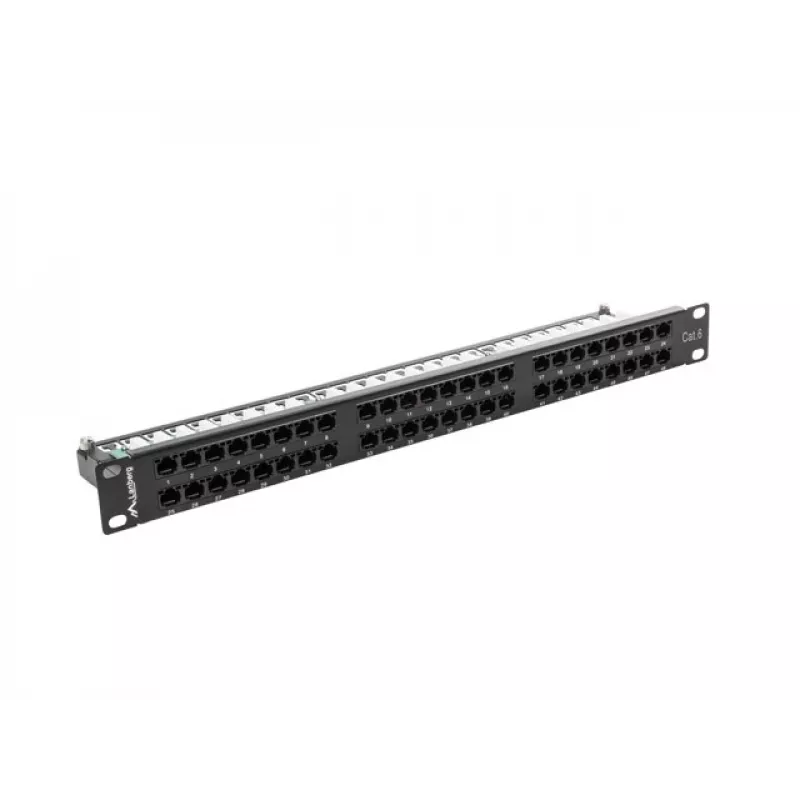 Lanberg PPU6-1048-B - Krosēšanas panelis - 1U - 19 inch