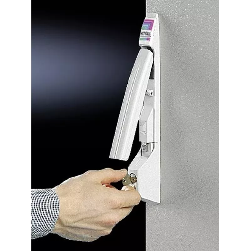 Rittal Comfort rokturis profila puscilindram, melns (RAL 9005), TS 8611.360, 1 gab.