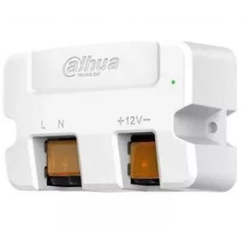 Barošanas bloks DAHUA PFM320D-015 — vadu, 1,5 A izeja, 100–240 V ieeja, 50/60 Hz, kompakts balts