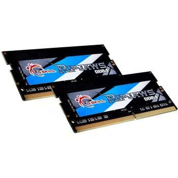 G.Skill Ripjaws F4-3200C22D-32GRS - DDR4 - komplekts - 32 GB: 2 x 16 GB - SO-DIMM 260-pin - 3200 MHz / PC4-25600 - bez bufera