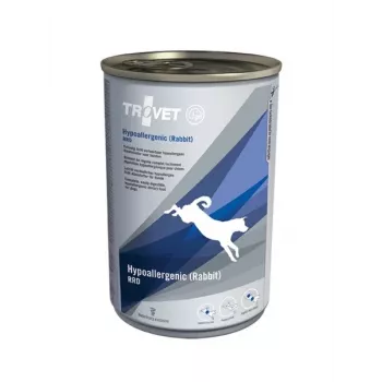 TROVET Hypoallergenic RRD ar trusi - Slapjā suņu barība - 400 g