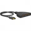 Goobay HDMI Slēdzis 3 uz 1 (4K @ 30 Hz) | 58487 | Melns | HDMI sieva | 3 HDMI sievas | 0.58 m