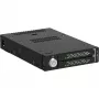 ICY DOCK ToughArmor MB834MK-B V2 — 2x M.2 NVMe uz 1x 3.5 inch nodalījumu mobilais grozs ar metāla slēdzeni un SlimSAS 4i savienotāju, melns