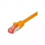 Tecline Patch-Cable RJ-45 (vīriešu) uz RJ-45 (vīriešu) 1,5 m SFTP PiMF CAT 6 Halogēns nesaturošs, Snagless oranžs (715015A)