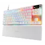Mehāniskā TKL spēļu tastatūra STEELSERIES Apex Pro TKL Gen 3 White — US izkārtojums, RGB, regulējami slēdži