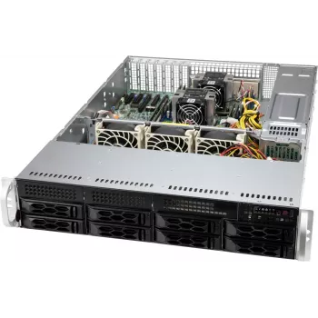 Supermicro CSE-LA25TQC-R609LP servera korpuss Rack Melns 600 W