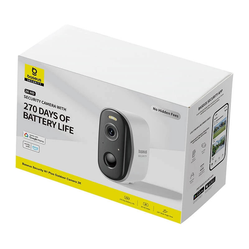 Novērošanas kamera Baseus N1 Plus Outdoor Camera Balta