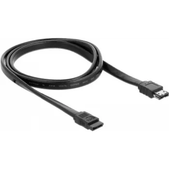 SATA kabelis DeLOCK 85810 1 m SATA 7-pin eSATA Melns