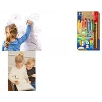 Krāsainie zīmuļi Staedtler Noris junior 140 — 6 krāsu komplekts