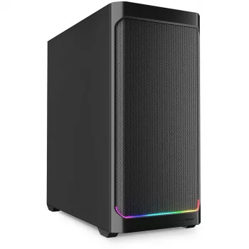 Sharkoon AK4 RGB STRIP Midi Tower Melns