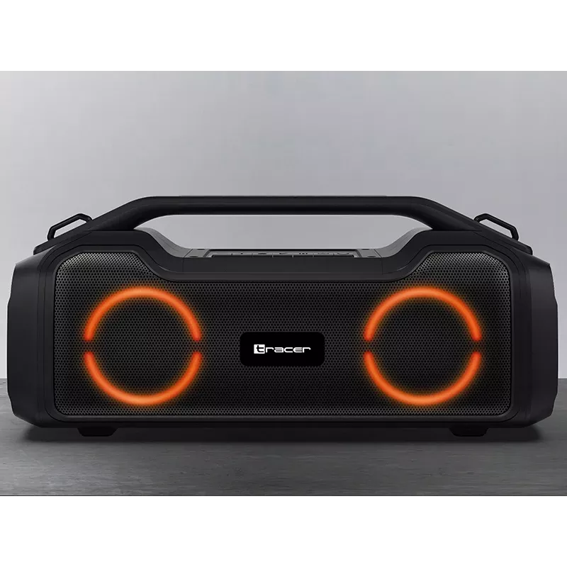 Pārnēsājams skaļrunis TRACER BigBoy TWS Bluetooth 40W RMS, Bluetooth 5.3, 12h akumulators, Melns