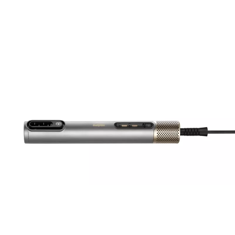 Matu veidošanas komplekts BABYLISS AS6555E — Airflow tehnoloģija, 4 sildīšanas līmeņi, 2.5 m vads, Sudrabs/Zelts