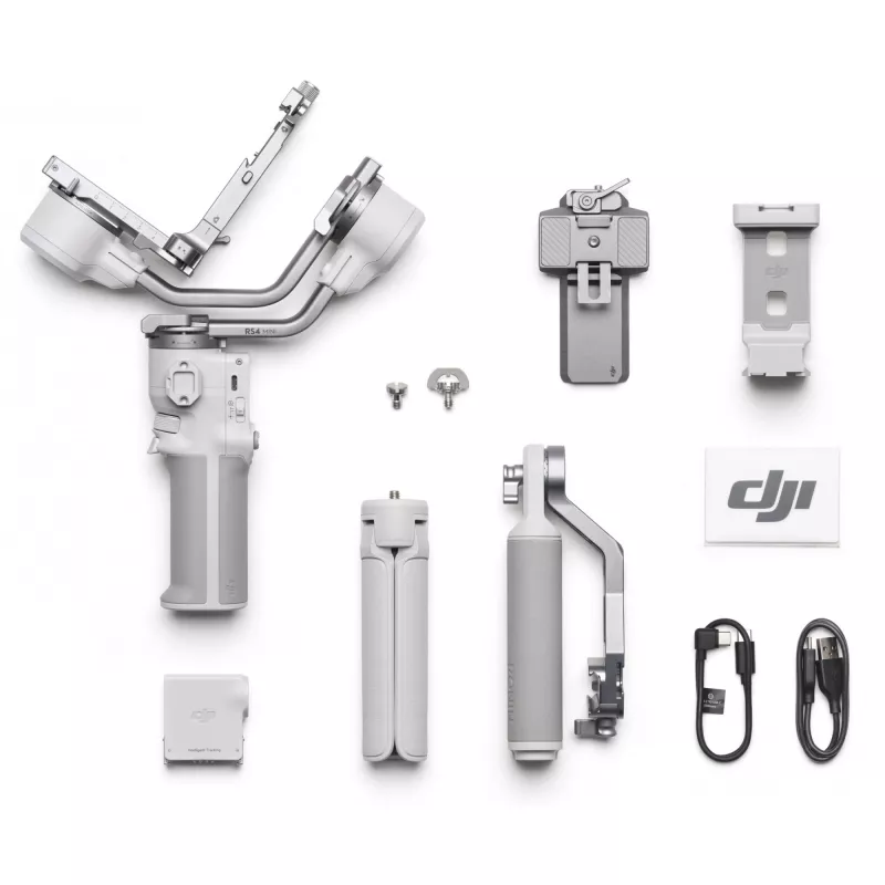 Gimbal stabilizators DJI RS 4 Mini Combo — kompakts un viegls rokas stabilizators bezspoguļa kamerām