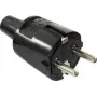 AS SCHWABE PVC kontaktdakša 16A, 250V, izturīgā versija, melna (62222)