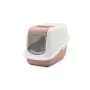Slēgtā kaķa tualete Savic Nestor White-Pink, ar jumtu, 56×39×38,5 cm