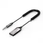 Audio uztvērējs UGREEN CM309 Bluetooth 5.0 USB ar 3.5 mm AUX ligzdu, melns, 20–20000 Hz